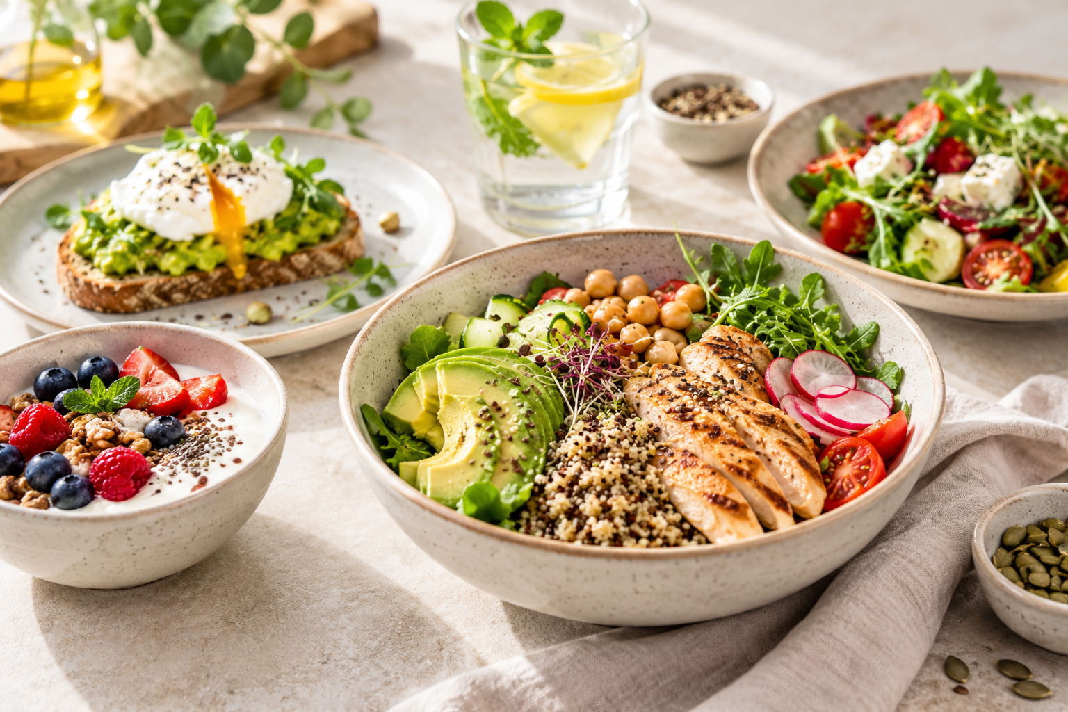 Idées de repas légers et pratiques